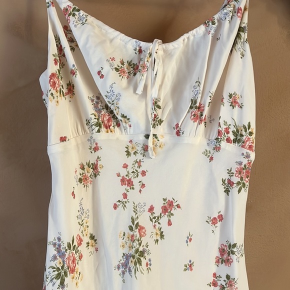 🦋REFORMATION White Floral Print Boho Summer Sundress Size L - Picture 3 of 4